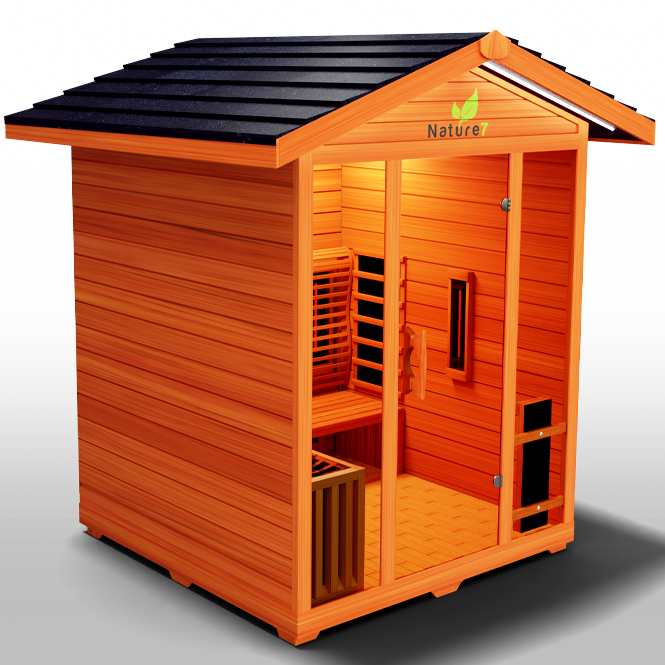 Medical Sauna Nature 7 Infrared Outdoor Sauna 3-4 People.