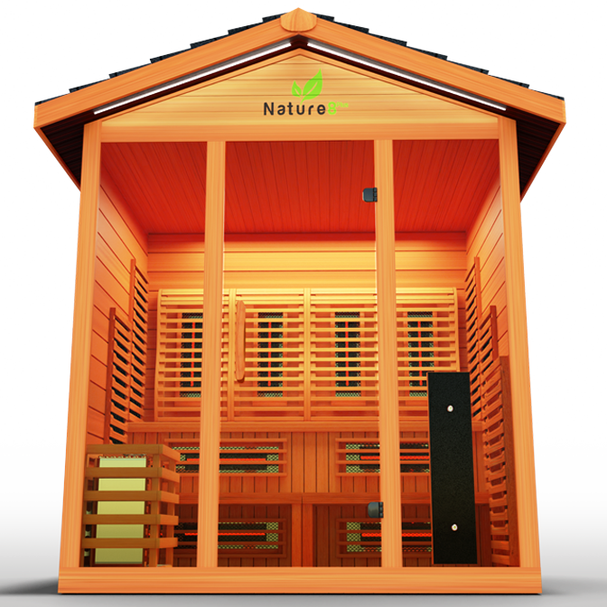 Medical Sauna Nature 8 Plus Infrared Outdoor Sauna 4-6 People.