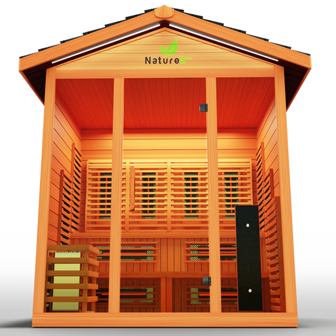 Medical Sauna Nature 8 Plus Infrared Outdoor Sauna 4-6 People.