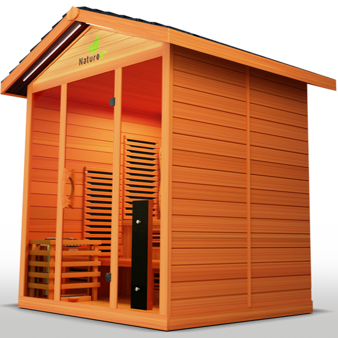 Medical Sauna Nature 8 Plus Infrared Outdoor Sauna 4-6 People.