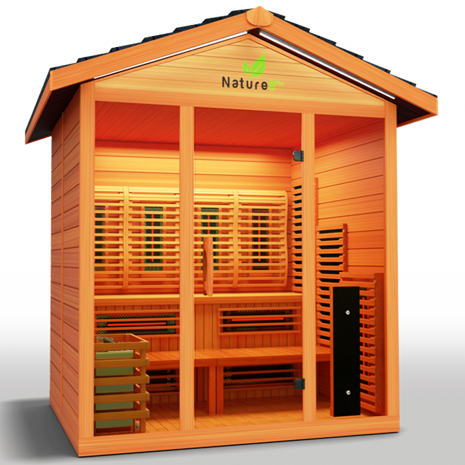 Medical Sauna Nature 8 Plus Infrared Outdoor Sauna 4-6 People.