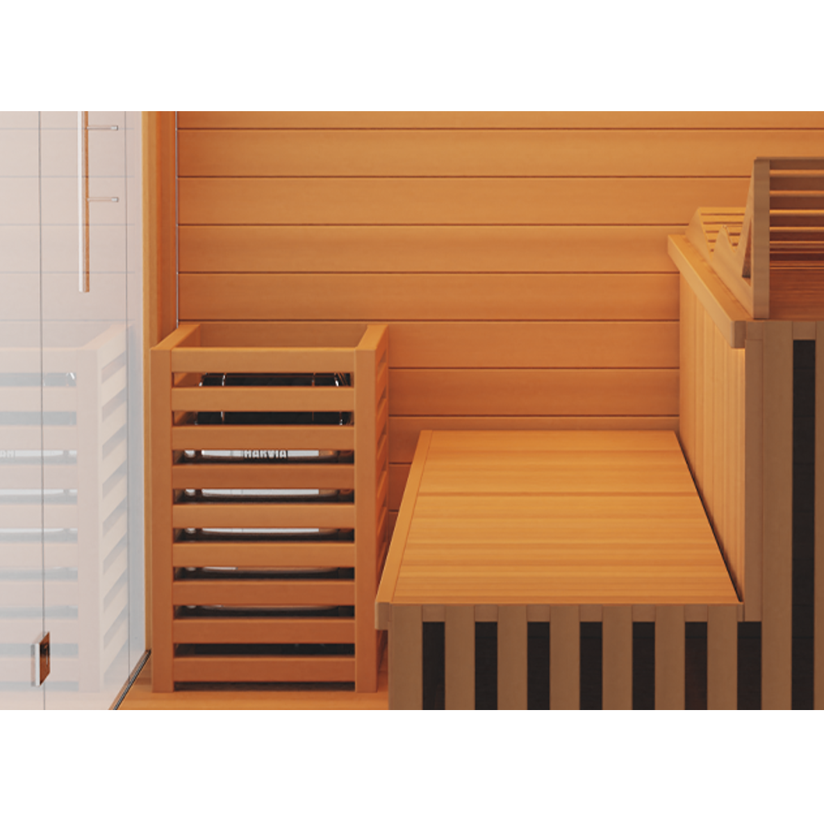 Close-up view of Medical Sauna Traditional 7 Indoor Sauna 3-4 People.