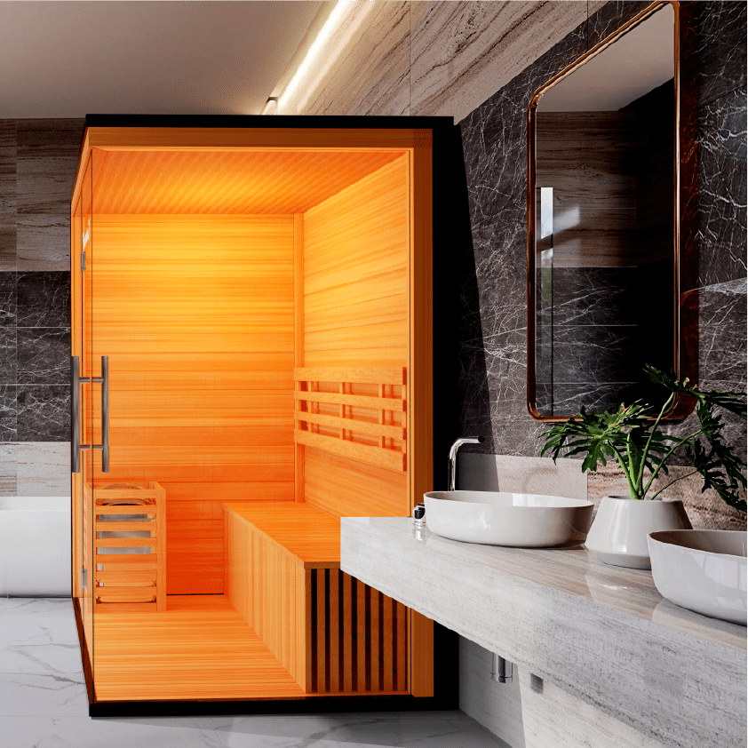 Medical Sauna Traditional 7 Indoor Sauna 3-4 People in an indoor setting.