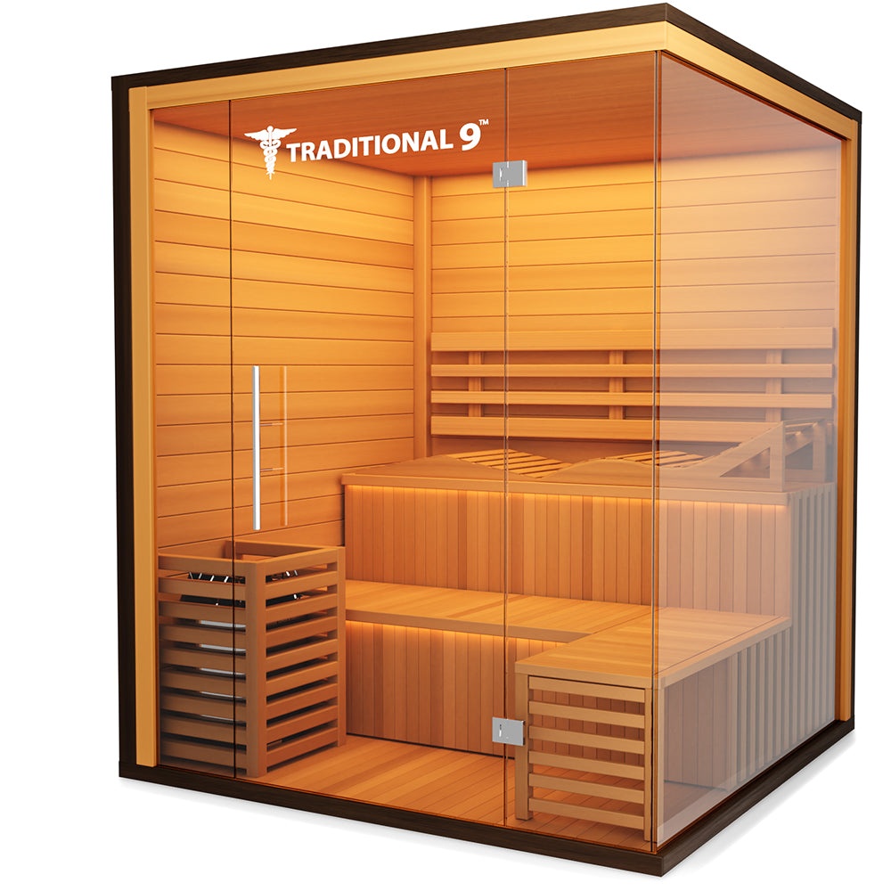 Medical Sauna Traditional 9 Plus Indoor Sauna 3-6 People.