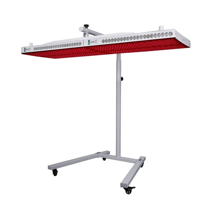 ORB Adjustable Red Light Therapy Stand with a modern design, ideal for full-body treatment sessions.