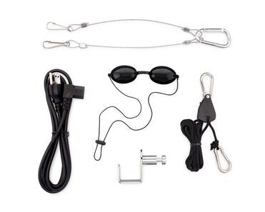 Accessories included with ORB Red/NIR Light MAX Panel for Red Light Therapy.