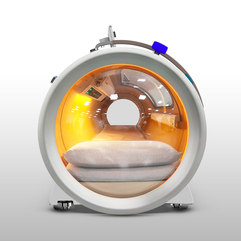 Interior view of OxyRevo Quest 36 1.5 ATA Hyperbaric Chamber.