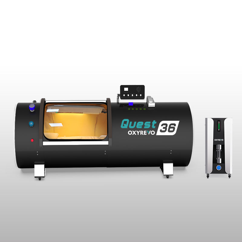 OxyRevo Quest 36 1.5 ATA Hyperbaric Chamber with Operating Unit.