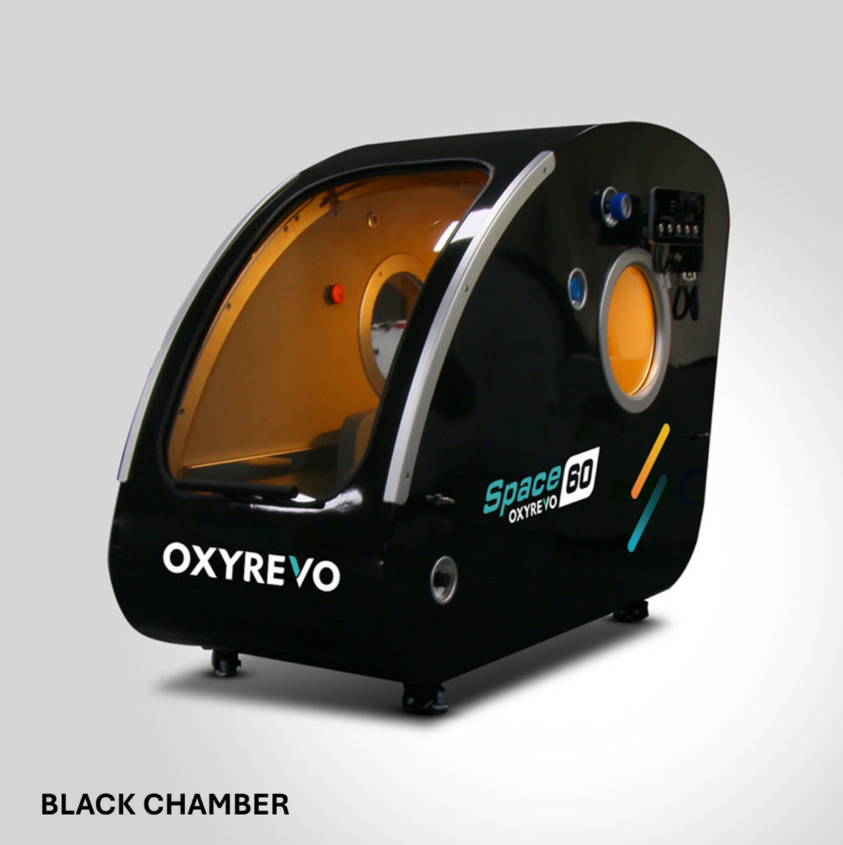 OxyRevo Space 60 Hyperbaric Chamber Black chamber version.