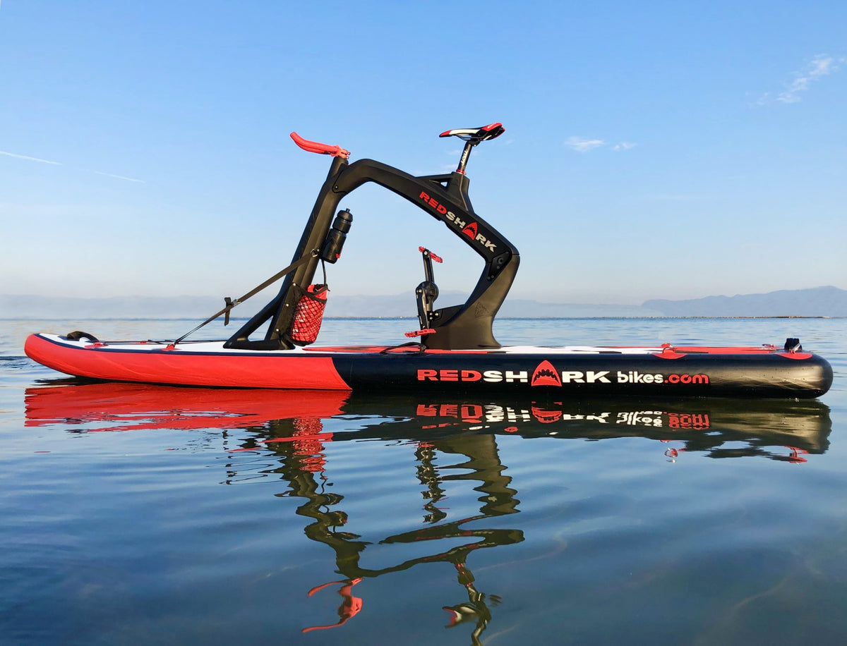 Red Shark Fitness Bike Surf on Calm Waters.