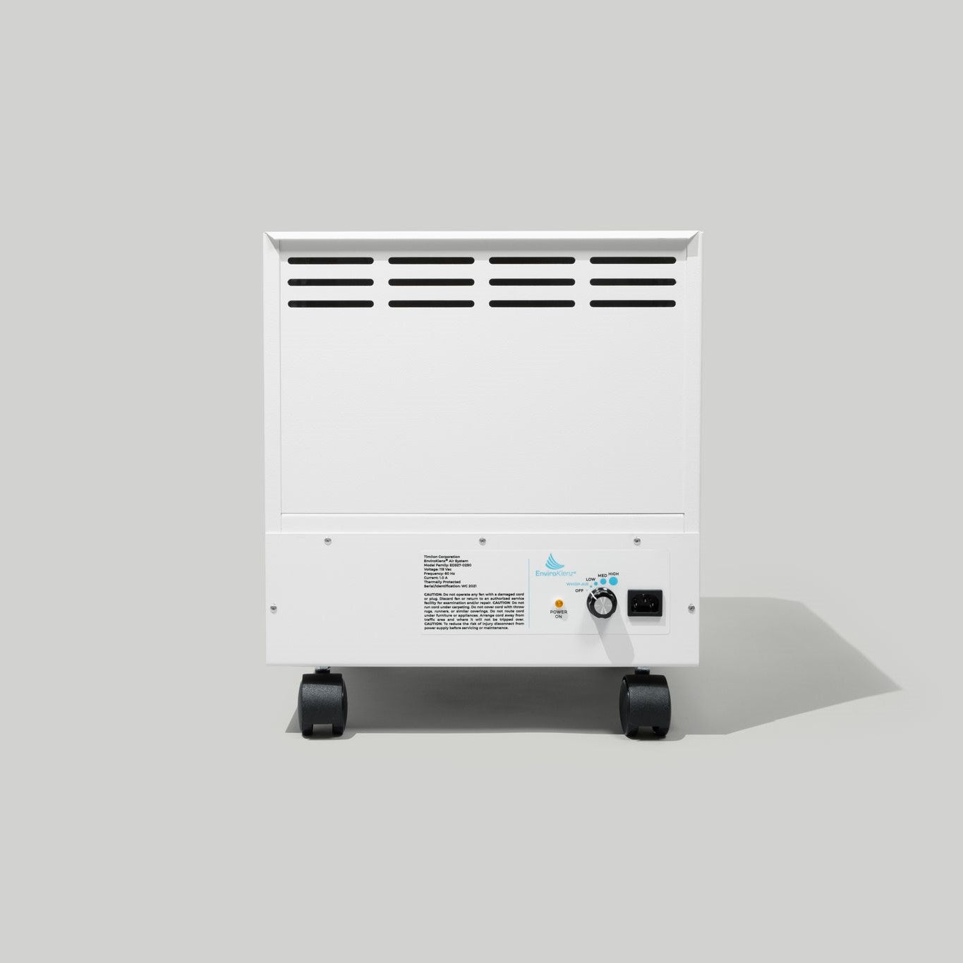 EnviroKlenz Air System with closed housing, featuring control interface.