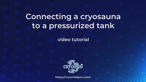 Video showing how to connect a Cryomed Pro Cryosauna to a pressurized nitrogen tank.